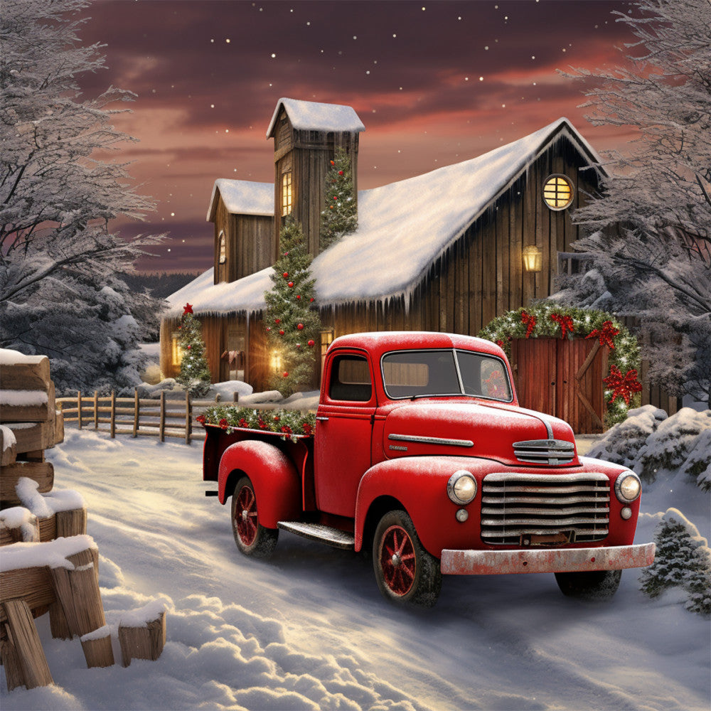 A Country Christmas Fabric Panel 61