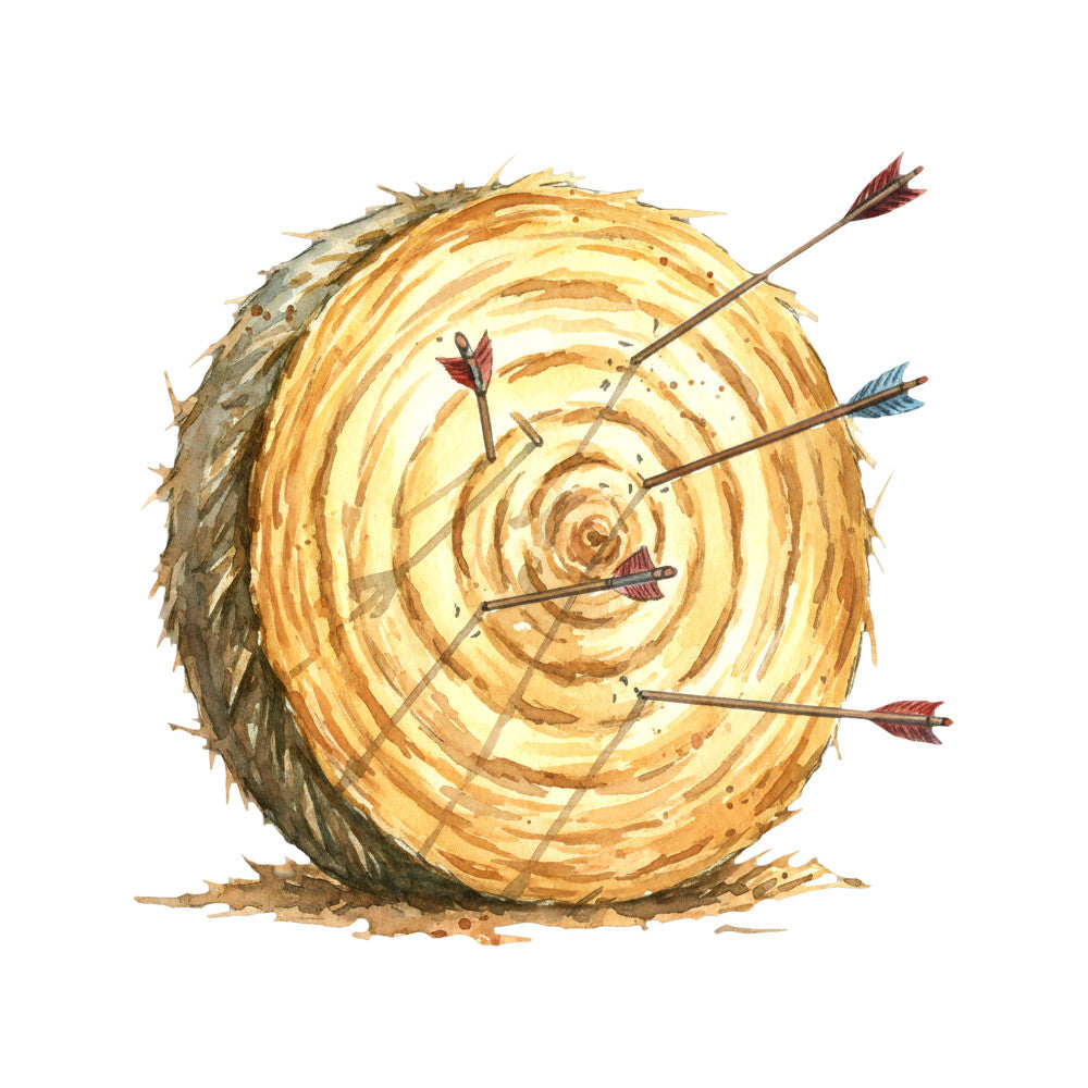 tree rings, wood slice, arrows, bullseye, target, nature, rustic, woodland, autumn, fall, tan, cream, gold, brown, taupe, organic, natural, farmhouse, boho, whimsical, forest, tree cross section, archery, vintage, earthy tones, beige, burnt orange, wall hanging, home decor