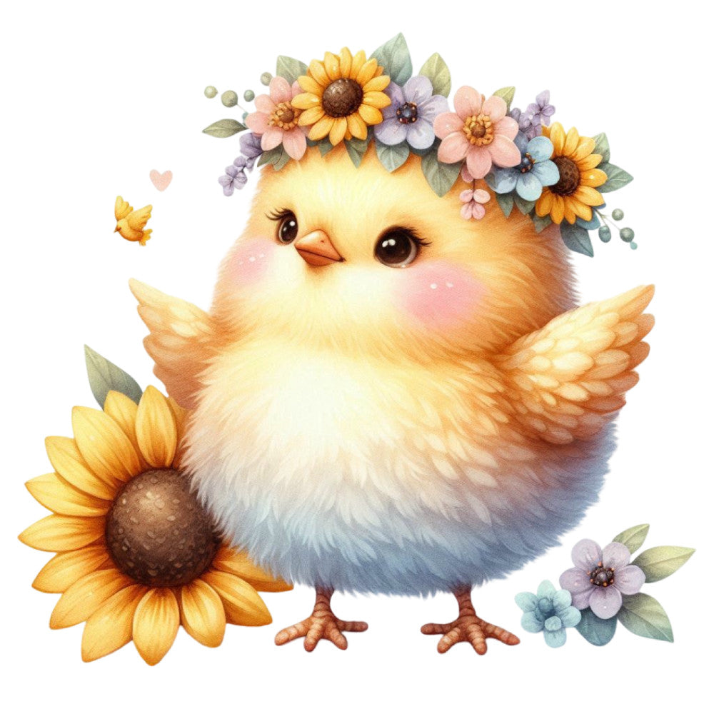 Pastel Chicks Fabric Panel 2