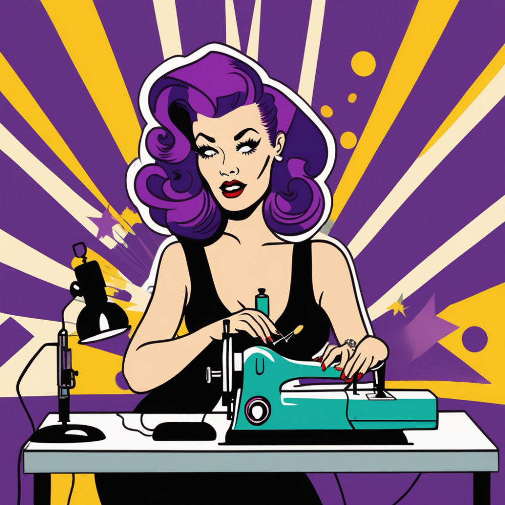 Pop Art Sewing Fabric Panel 34