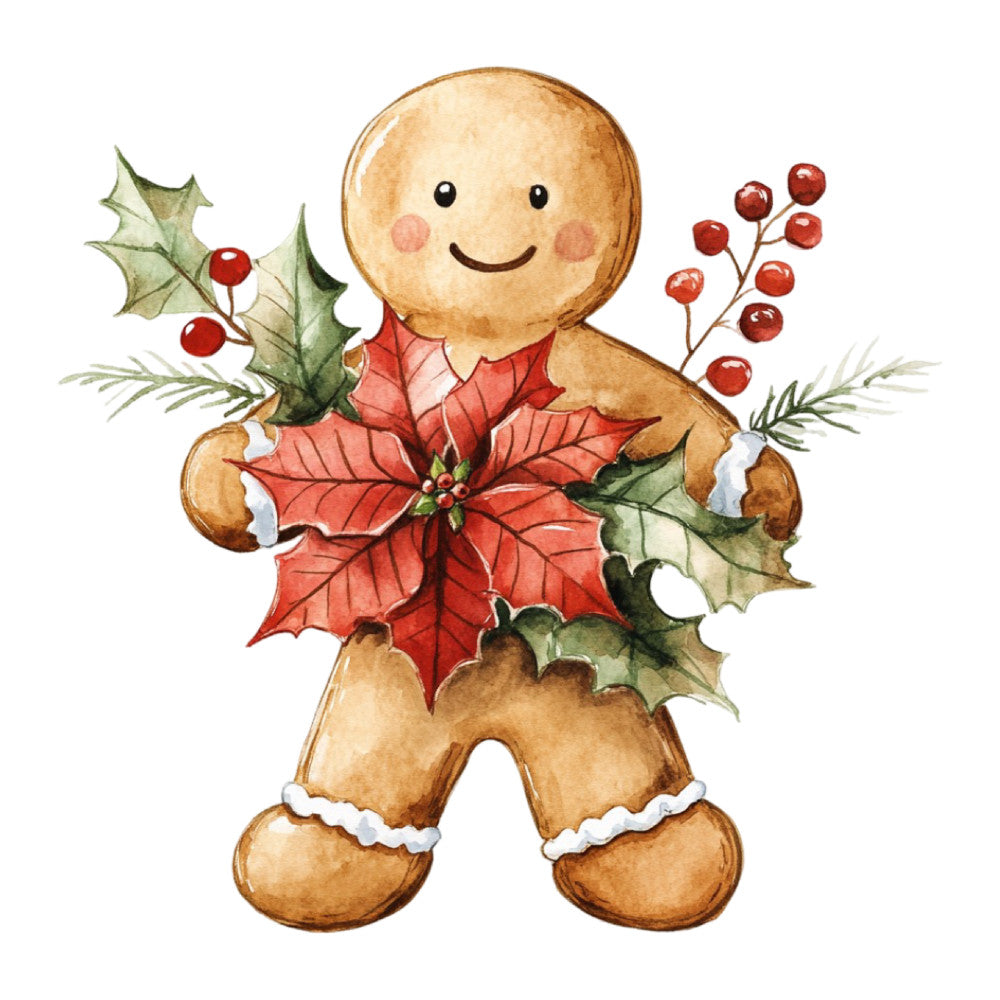 Christmas Gingerbread Man Fabric Panel 12