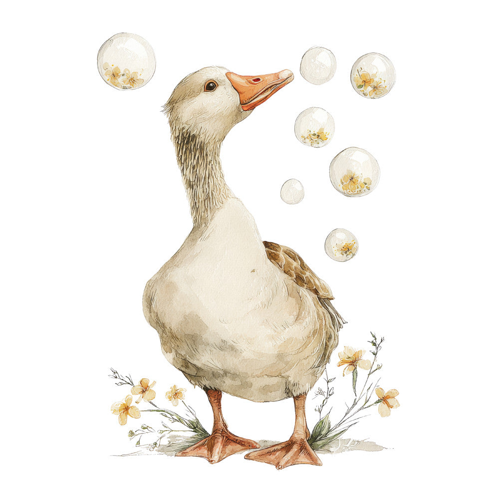 Vintage Silly Goose Fabric Panel 9