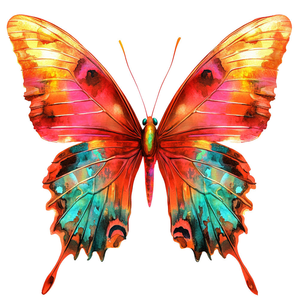 Vibrant Butterflies Fabric Panel 3