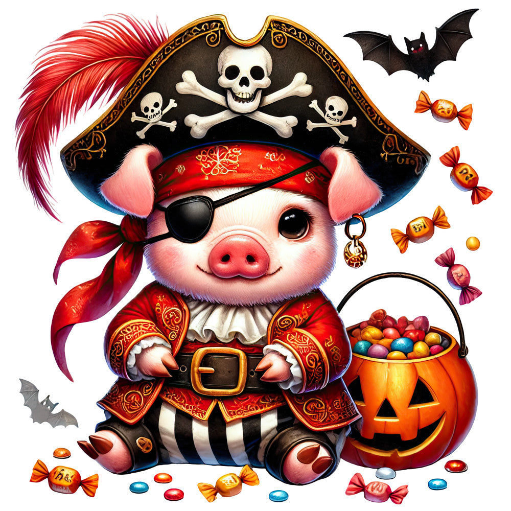 Halloween Wonder Animals Fabric Panel 78