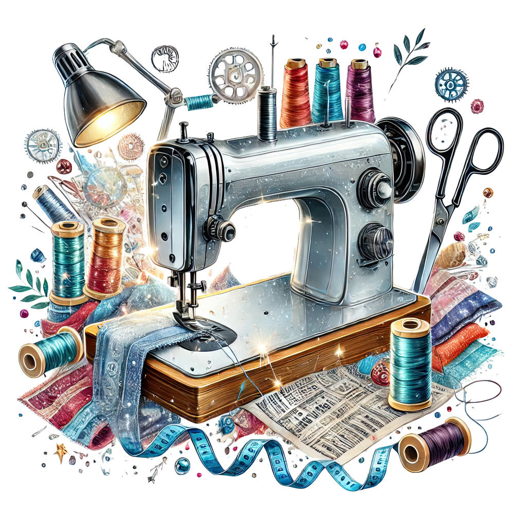 Sewing Scenes Fabric Panel 1