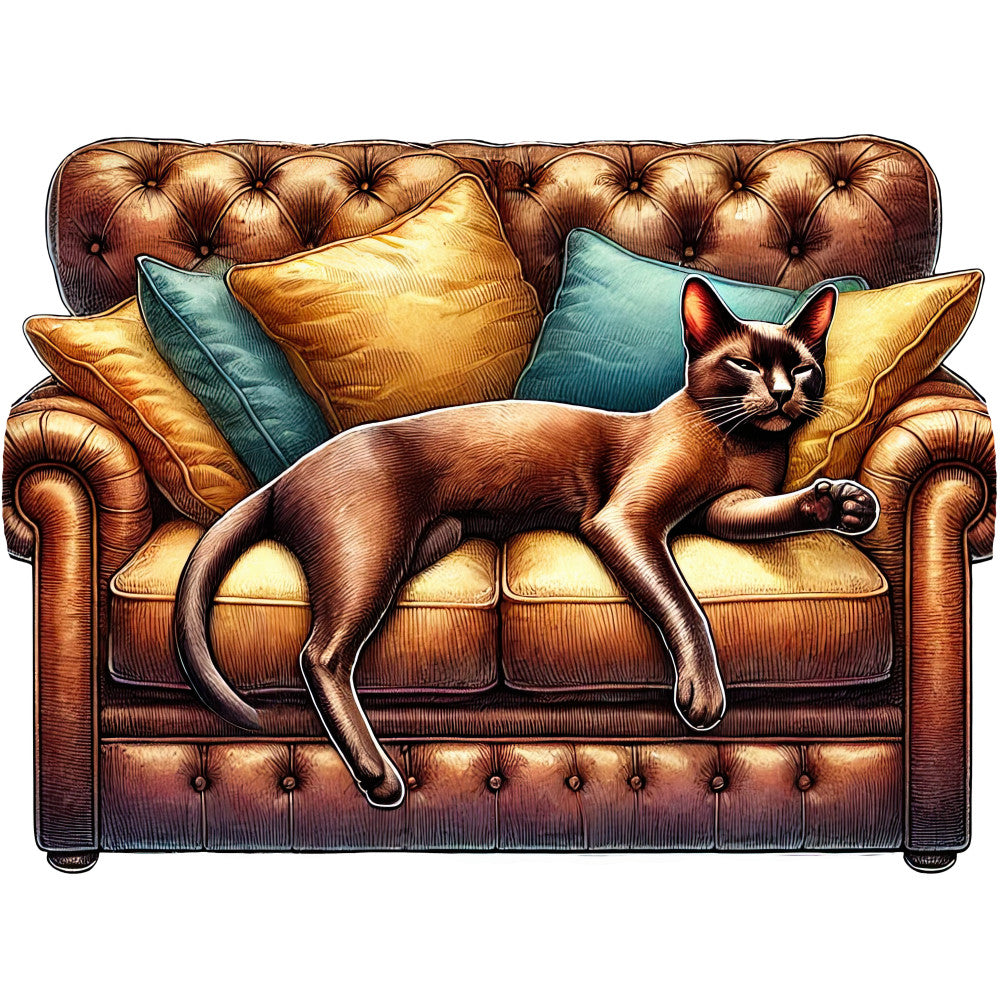 Lazy Cats Fabric Panel 14