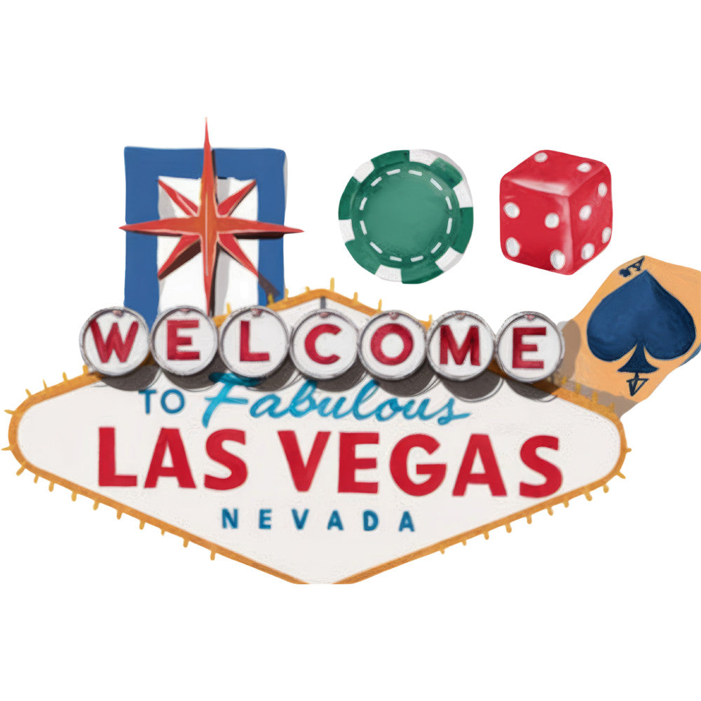 Watercolor Casino Fabric Panel 36