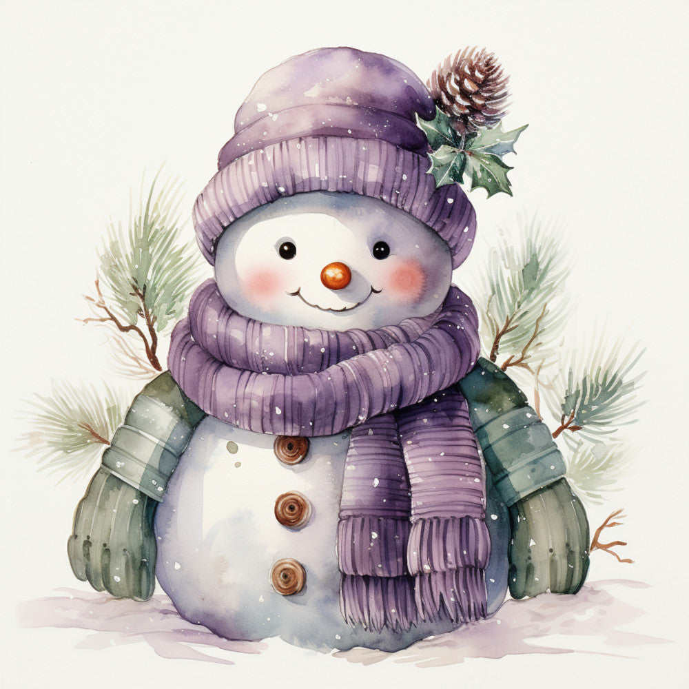 Classic Snowman Fabric Panel 6