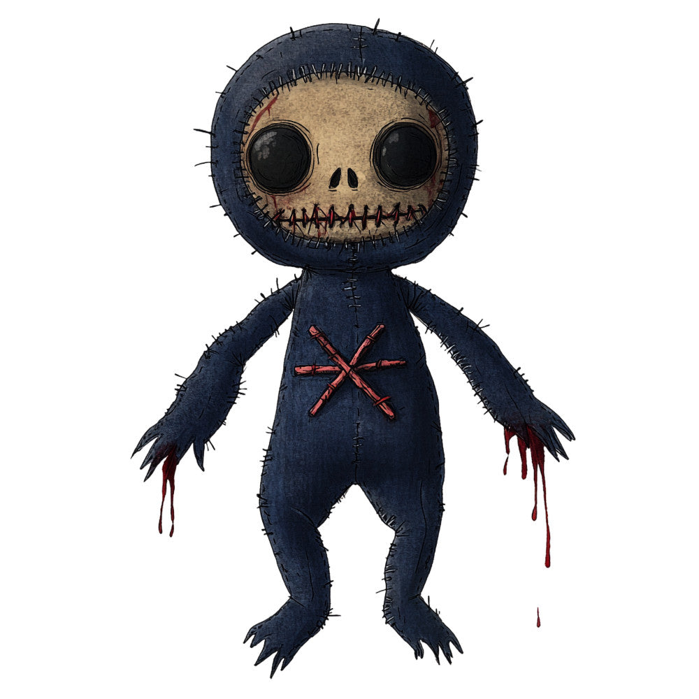 Colorful Voodoo Dolls Fabric Panel 2