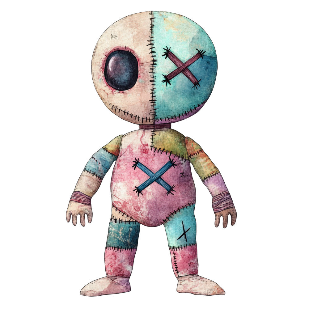 Colorful Voodoo Dolls Fabric Panel 5