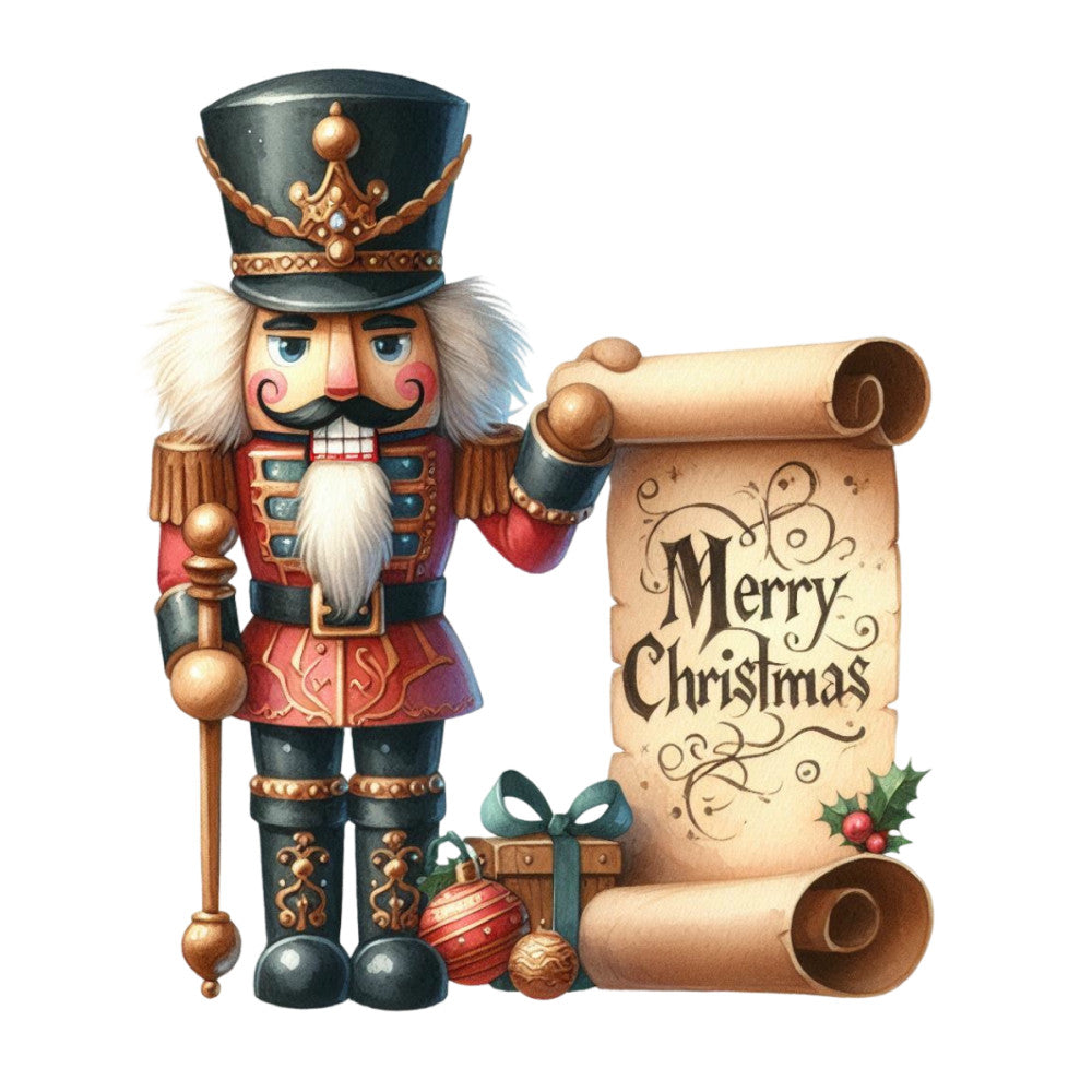 Christmas Nutcracker Scene Fabric Panel 28
