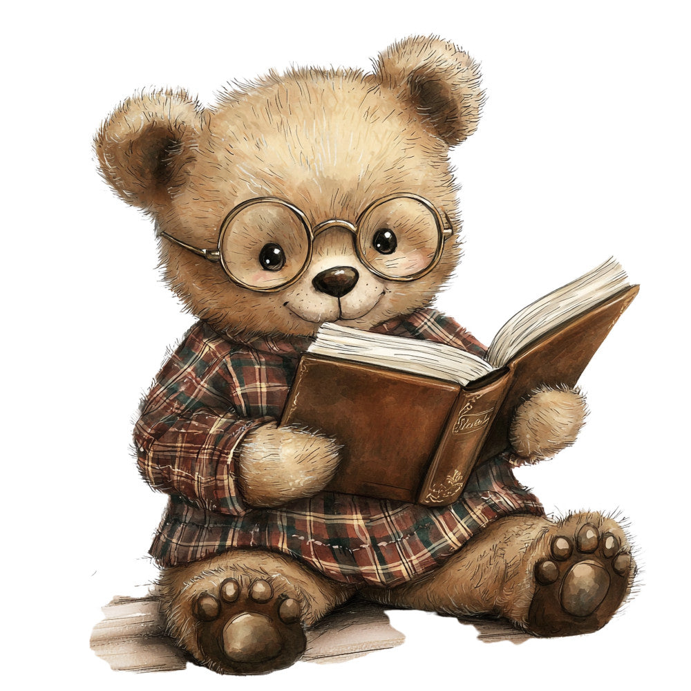 Classic Teddy Bear Fabric Panel 30