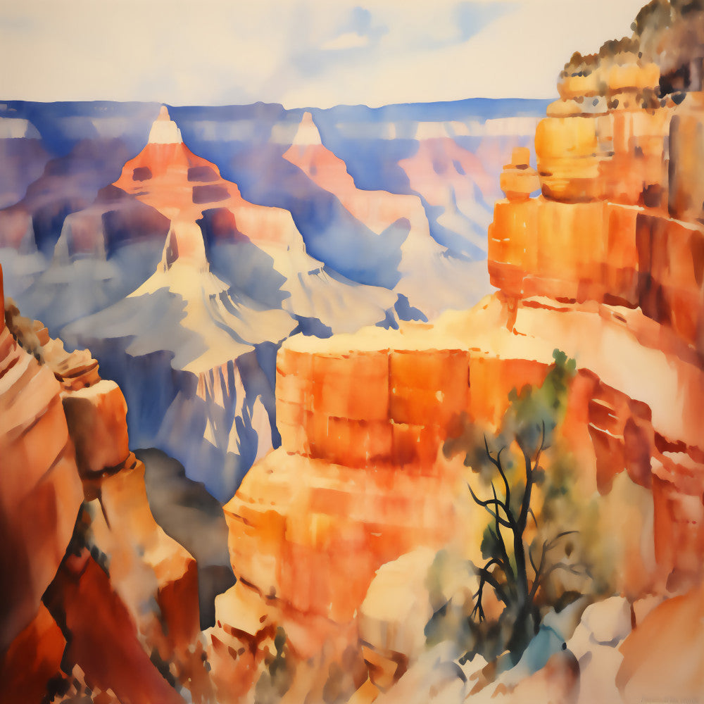 Grand Canyon Landscape Fabric Panel 15
