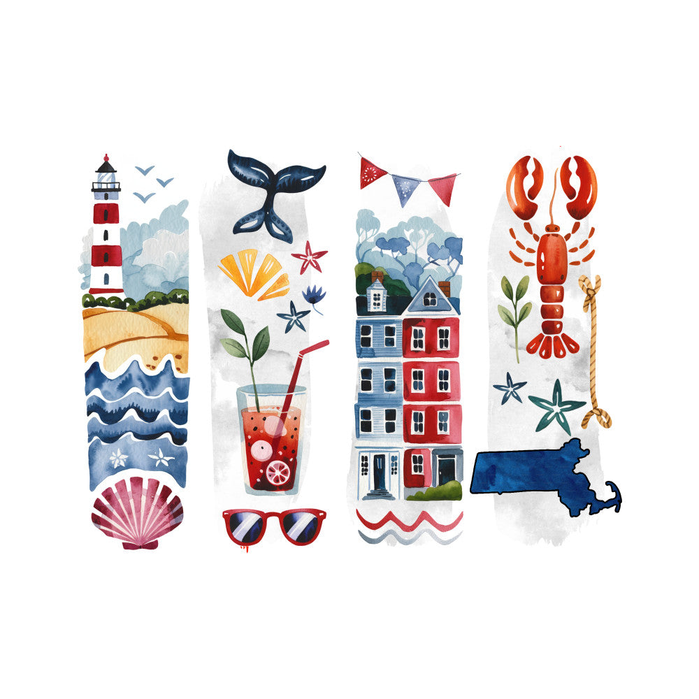 Brushstroke State Fabric Panel 2