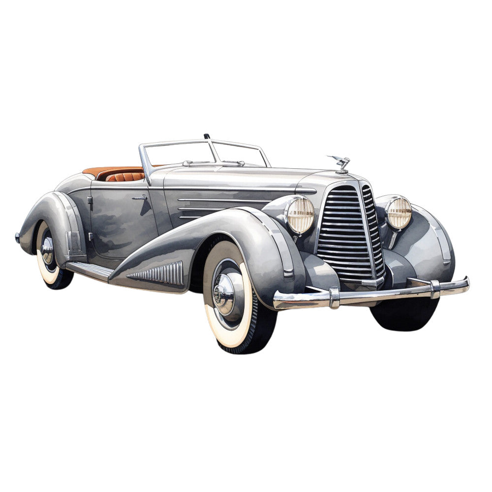 Vintage Cars Fabric Panel 12