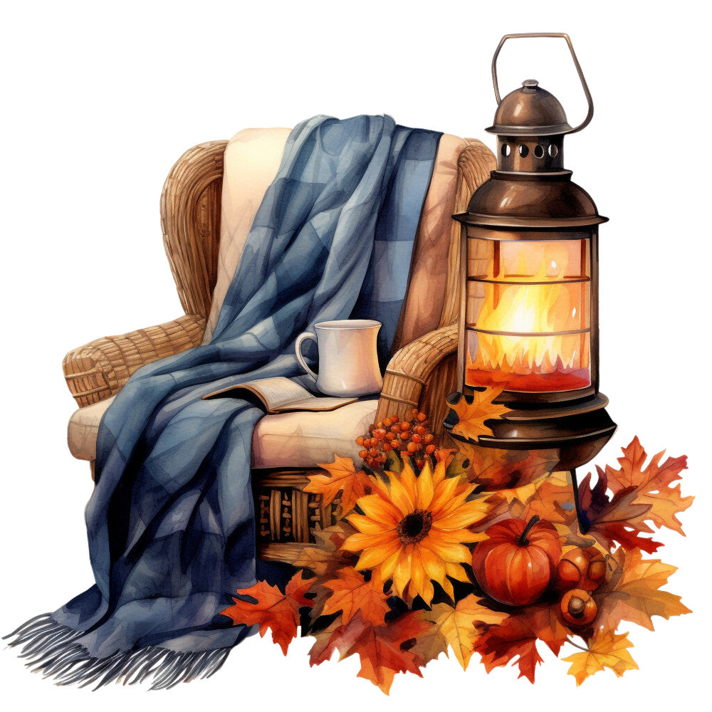 Cozy Autumn Fabric Panel 11