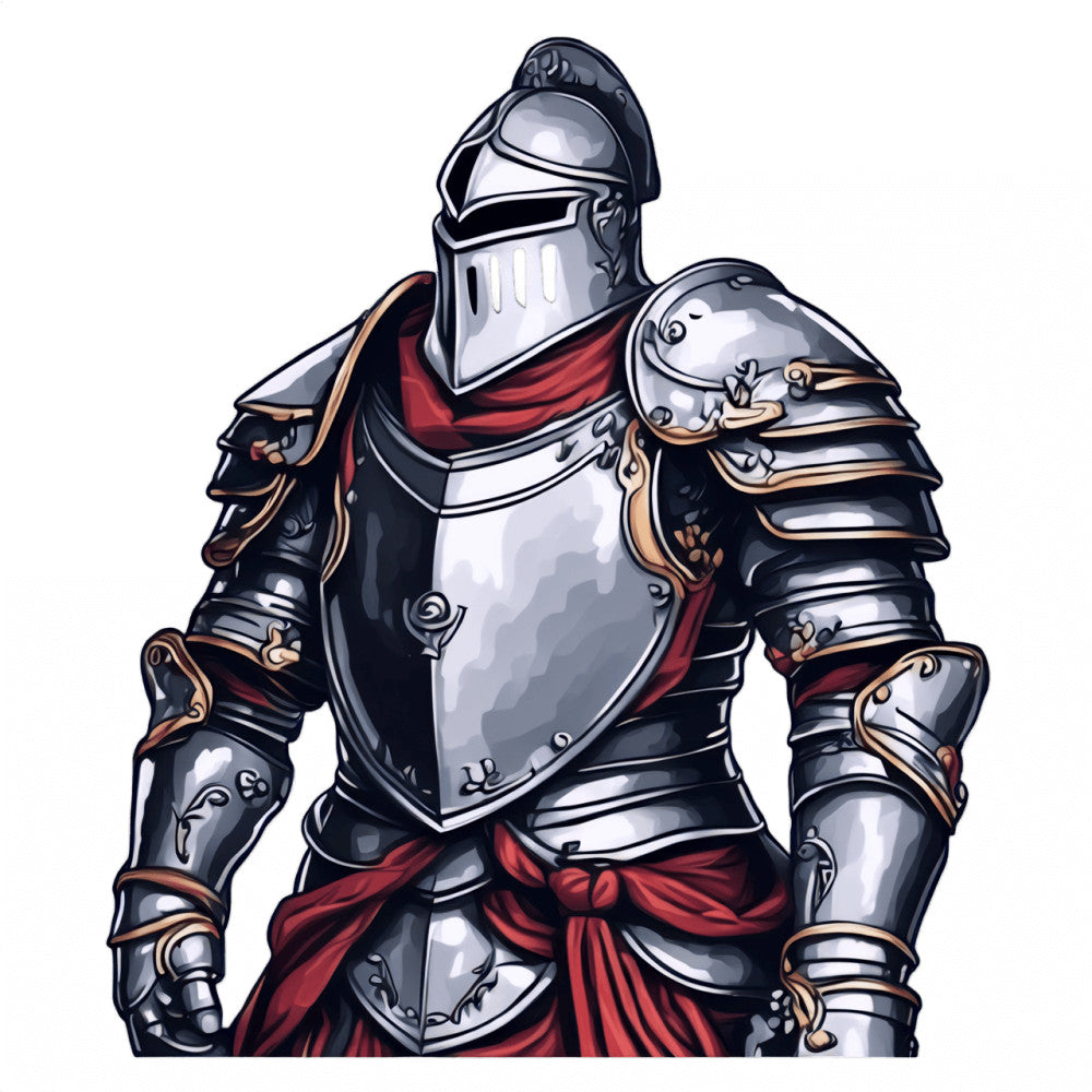 Knight in Armor Fabric Panel 1