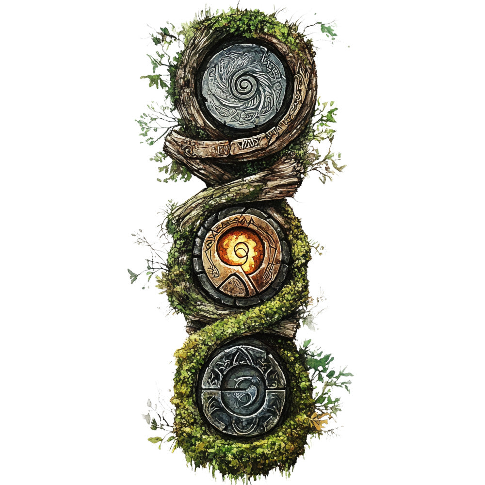 Nordic Totems Fabric Panel 32