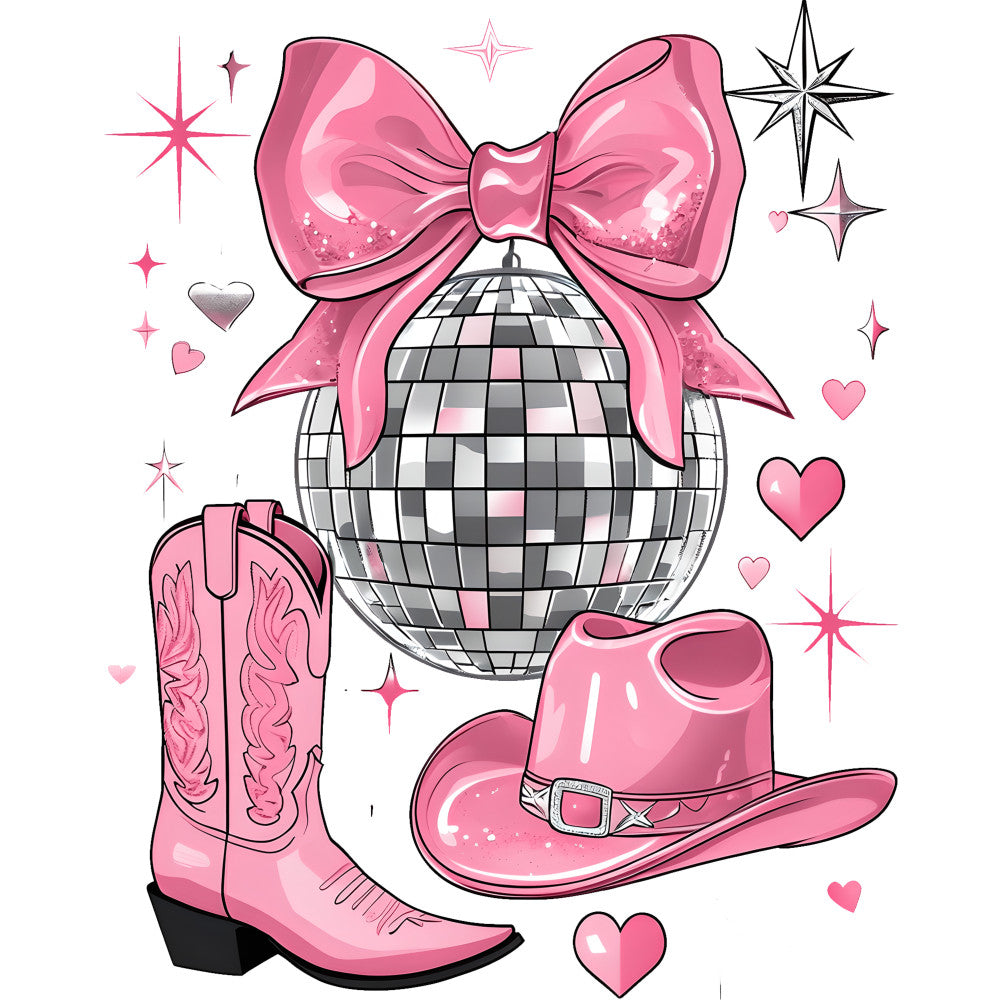 Coquette Cowgirl Fabric Panel 19