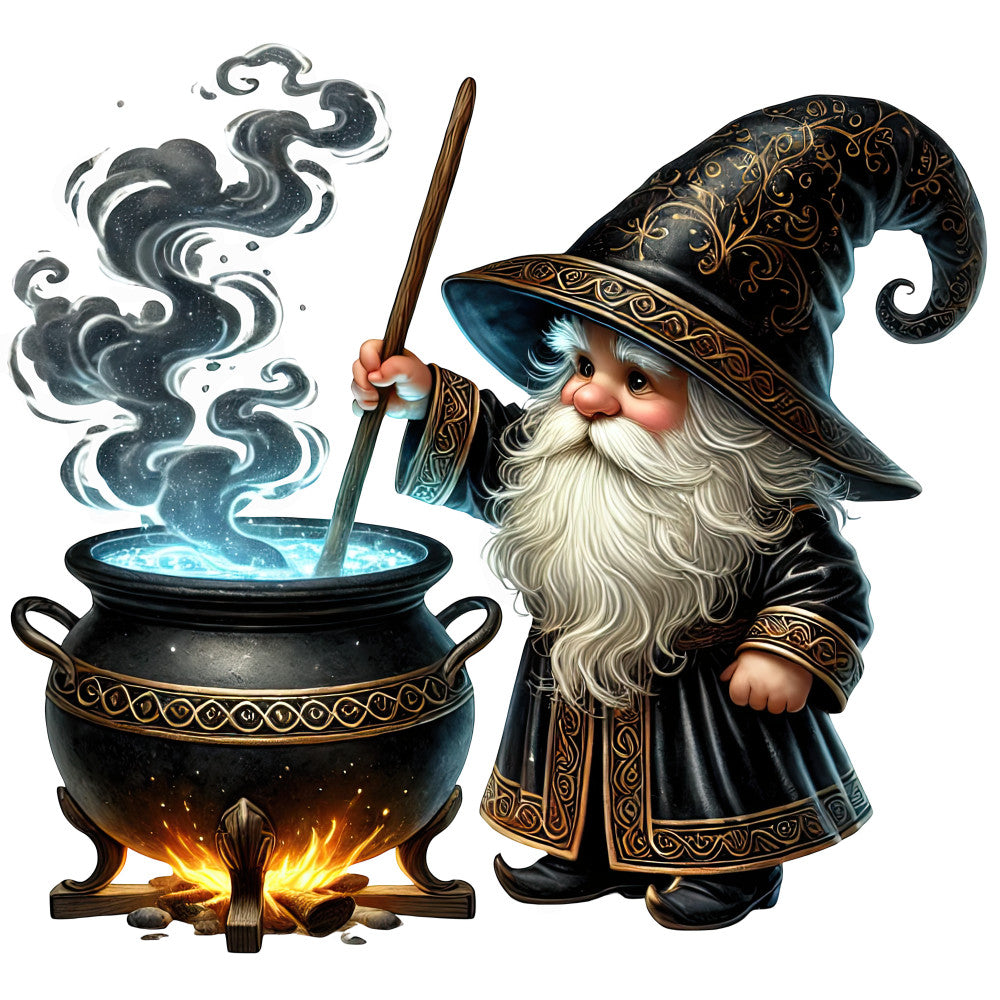 Wizard Gnomes Fabric Panel 11