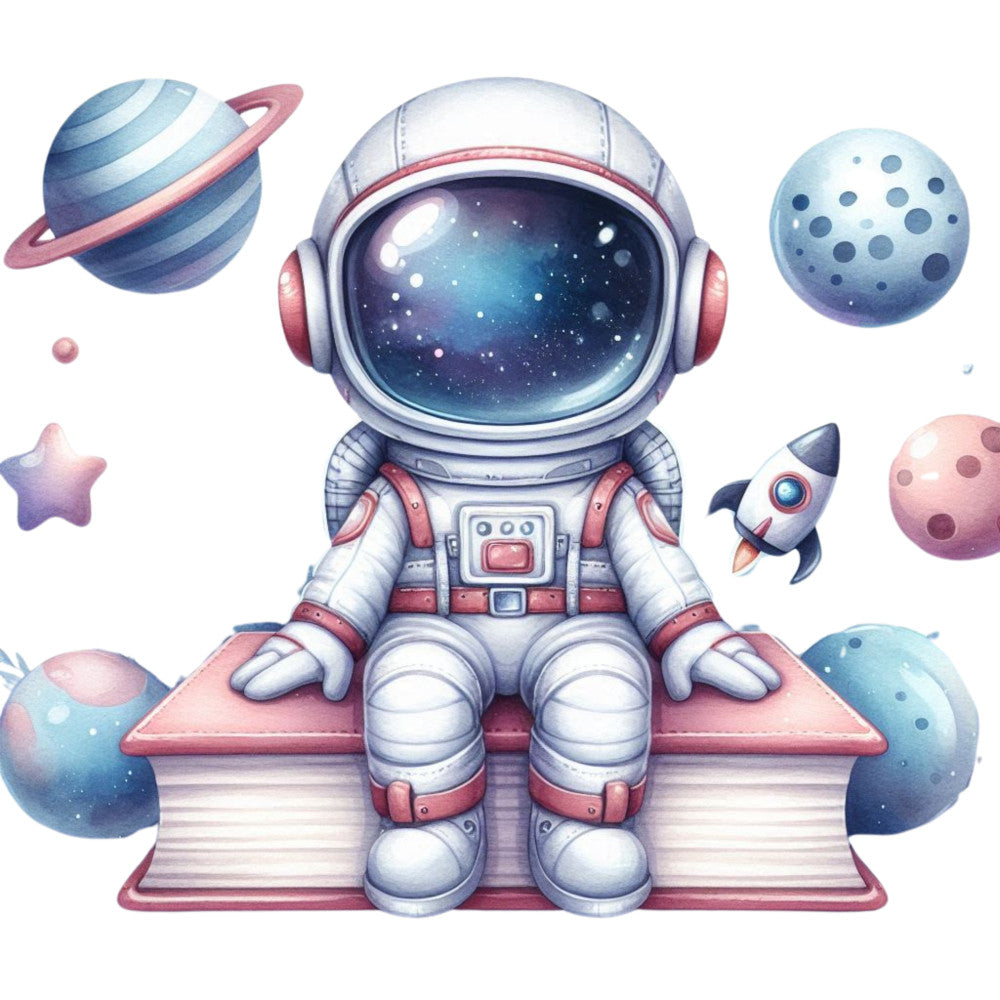 Cute Little Astronaut Fabric Panel 31