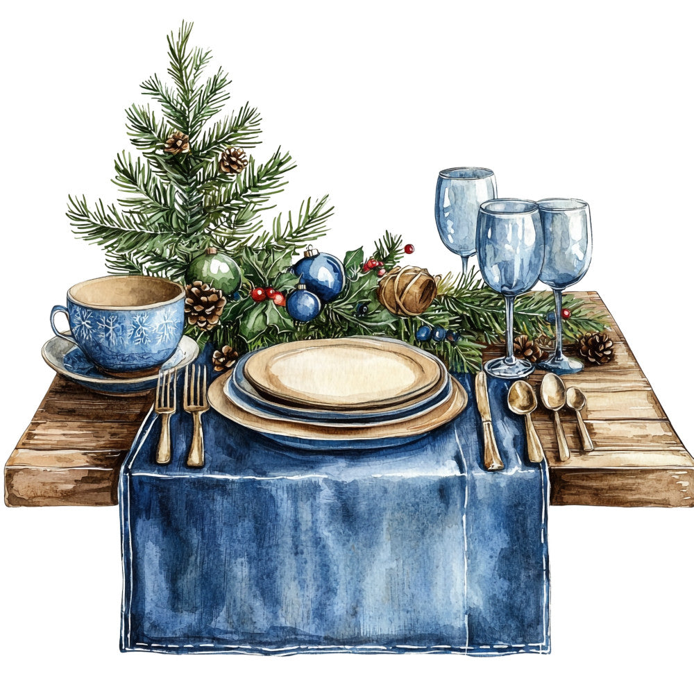 Cowboy Christmas Fabric Panel 7