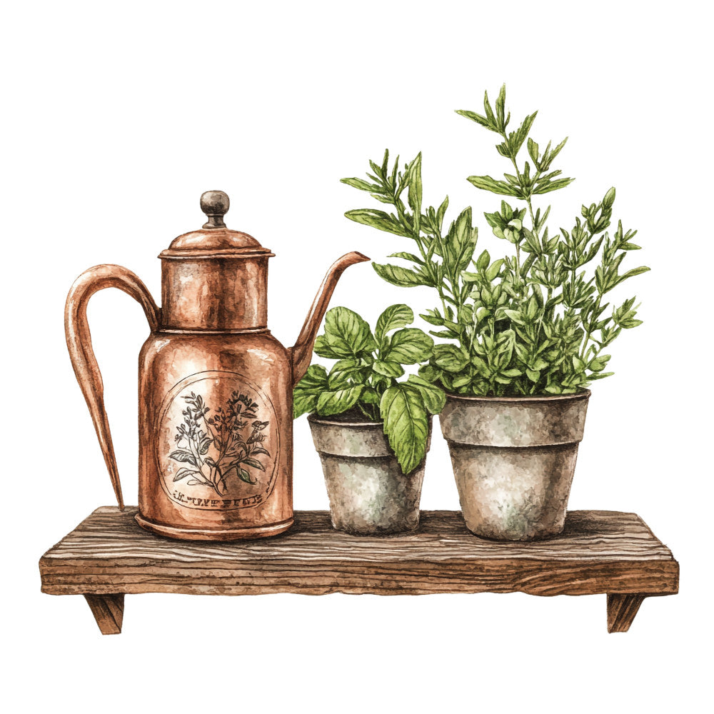 Vintage Garden Fabric Panel 36