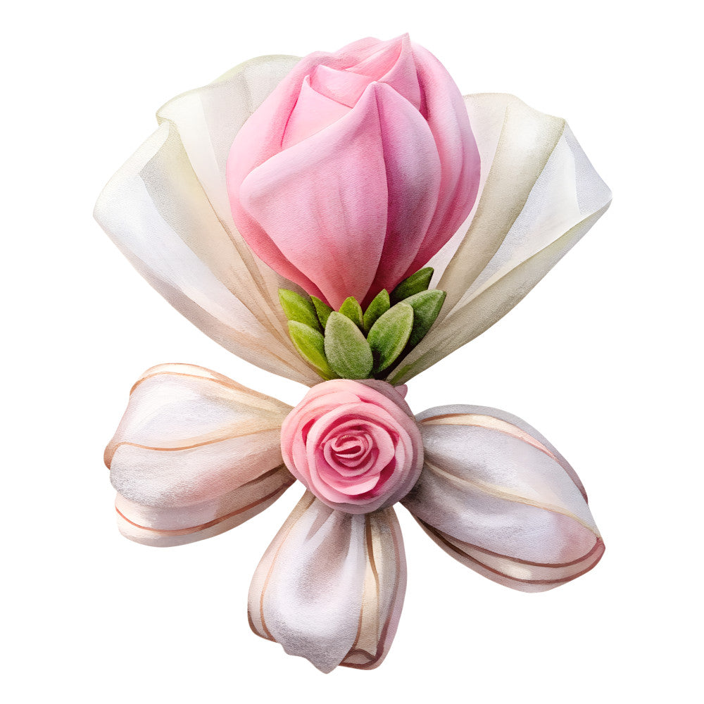 Watercolor Flower Bouquets Fabric Panel 7