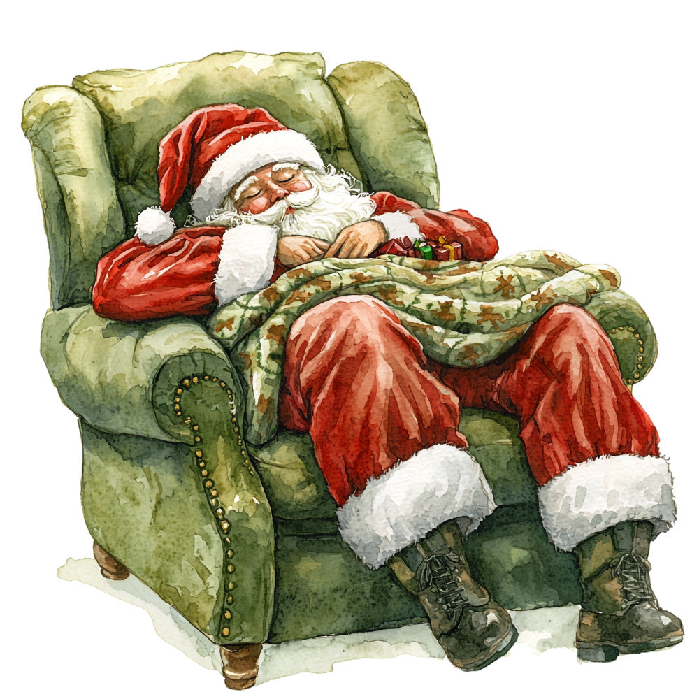 Santas Day Off Fabric Panel 15