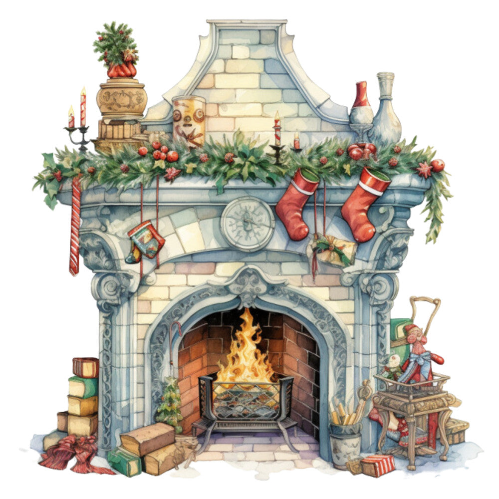 A Retro Christmas Fabric Panel 34