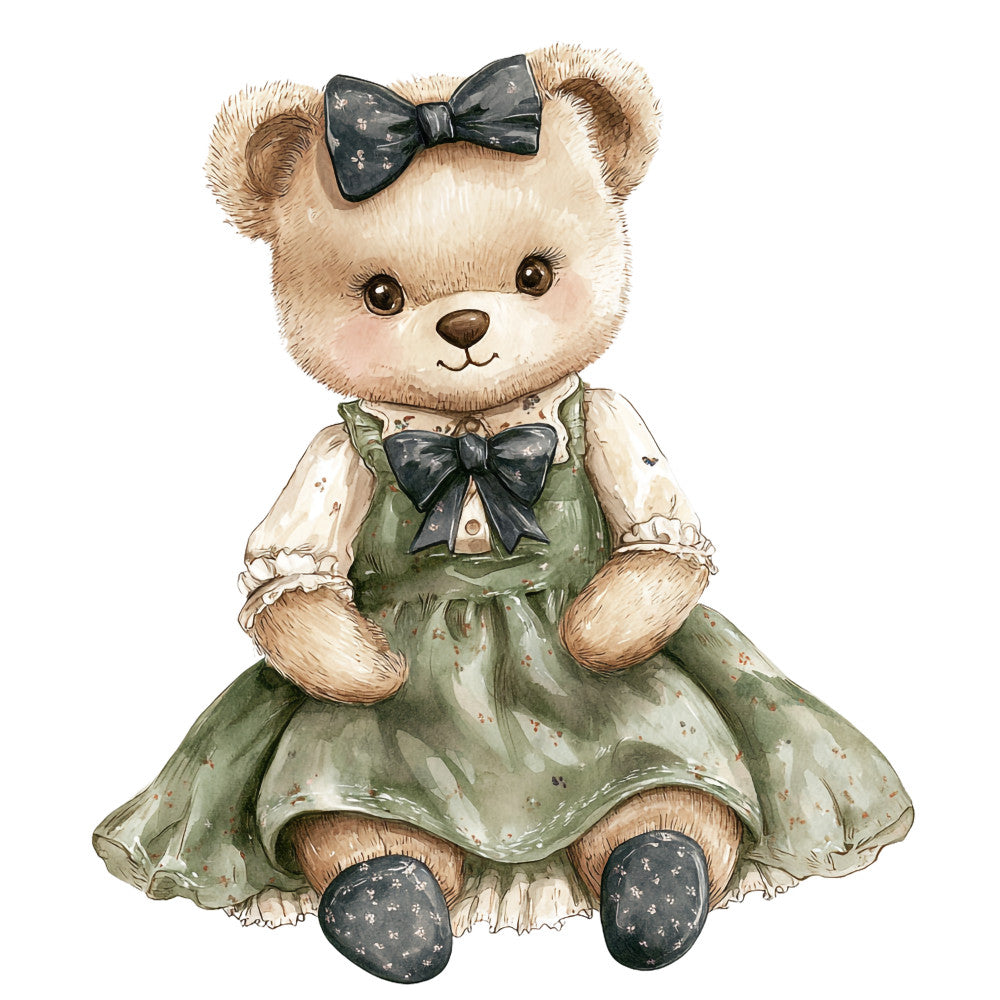Classic Teddy Bear Fabric Panel 29
