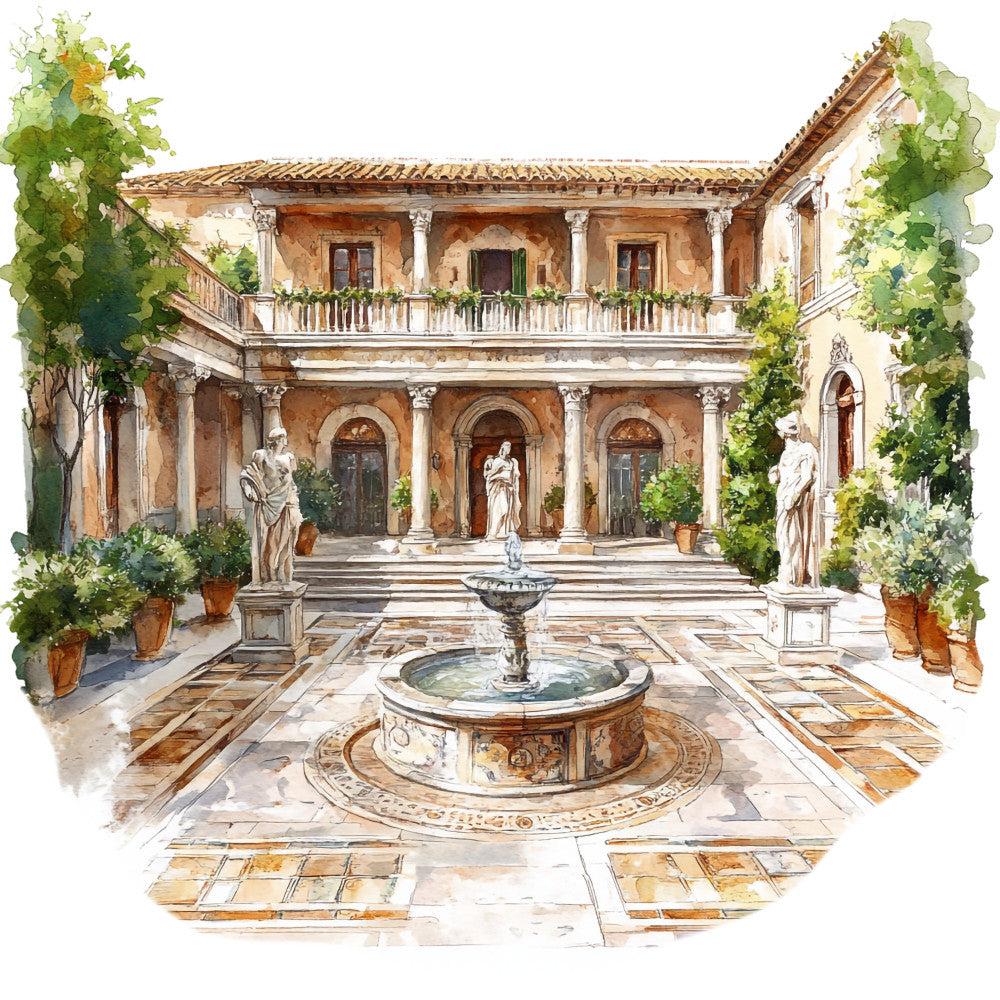 Roman Empire Fabric Panel 24