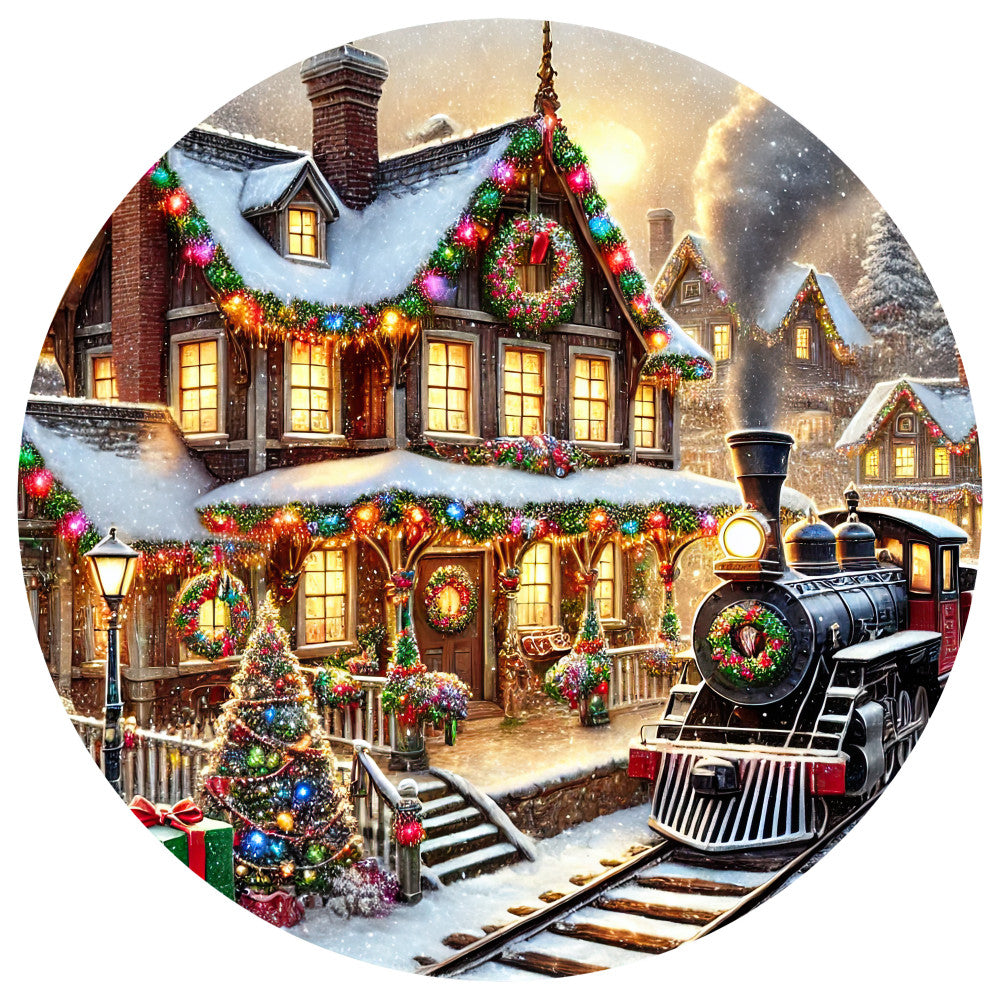 Christmas Villages Fabric Panel 92