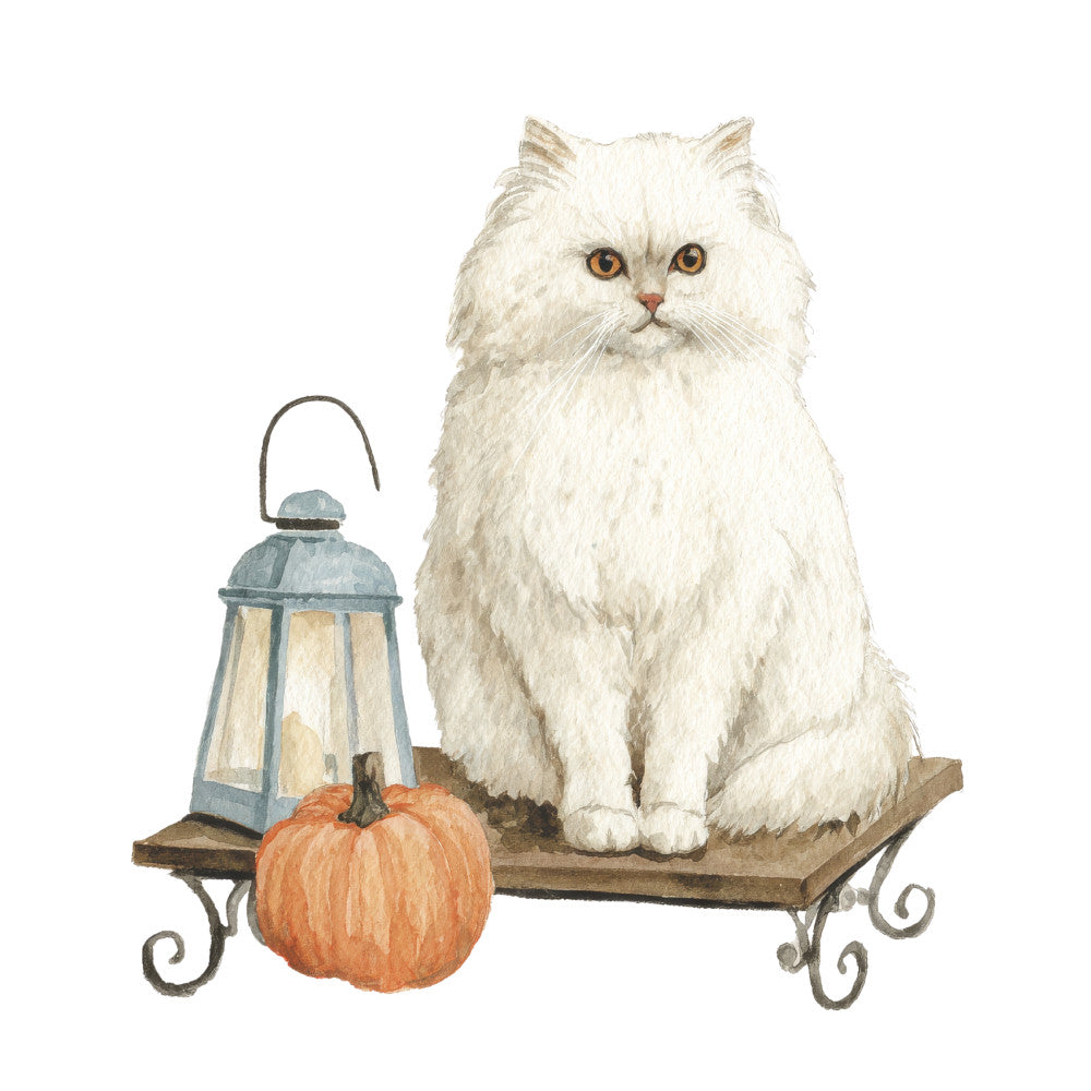 Cozy Autumn Cats Fabric Panel 19