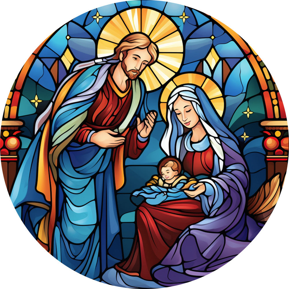Nativity Christmas Ornaments Fabric Panel 41