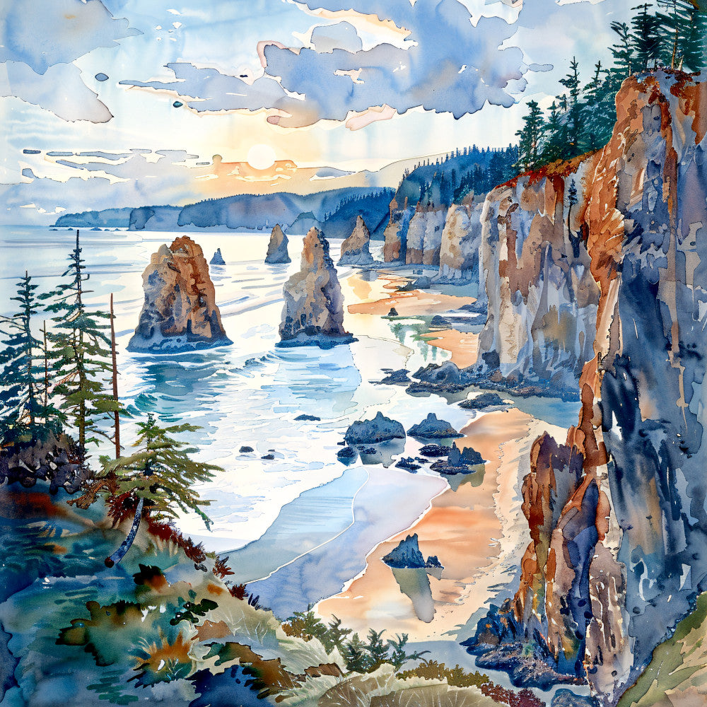 Washington Travel Art Fabric Panel 17
