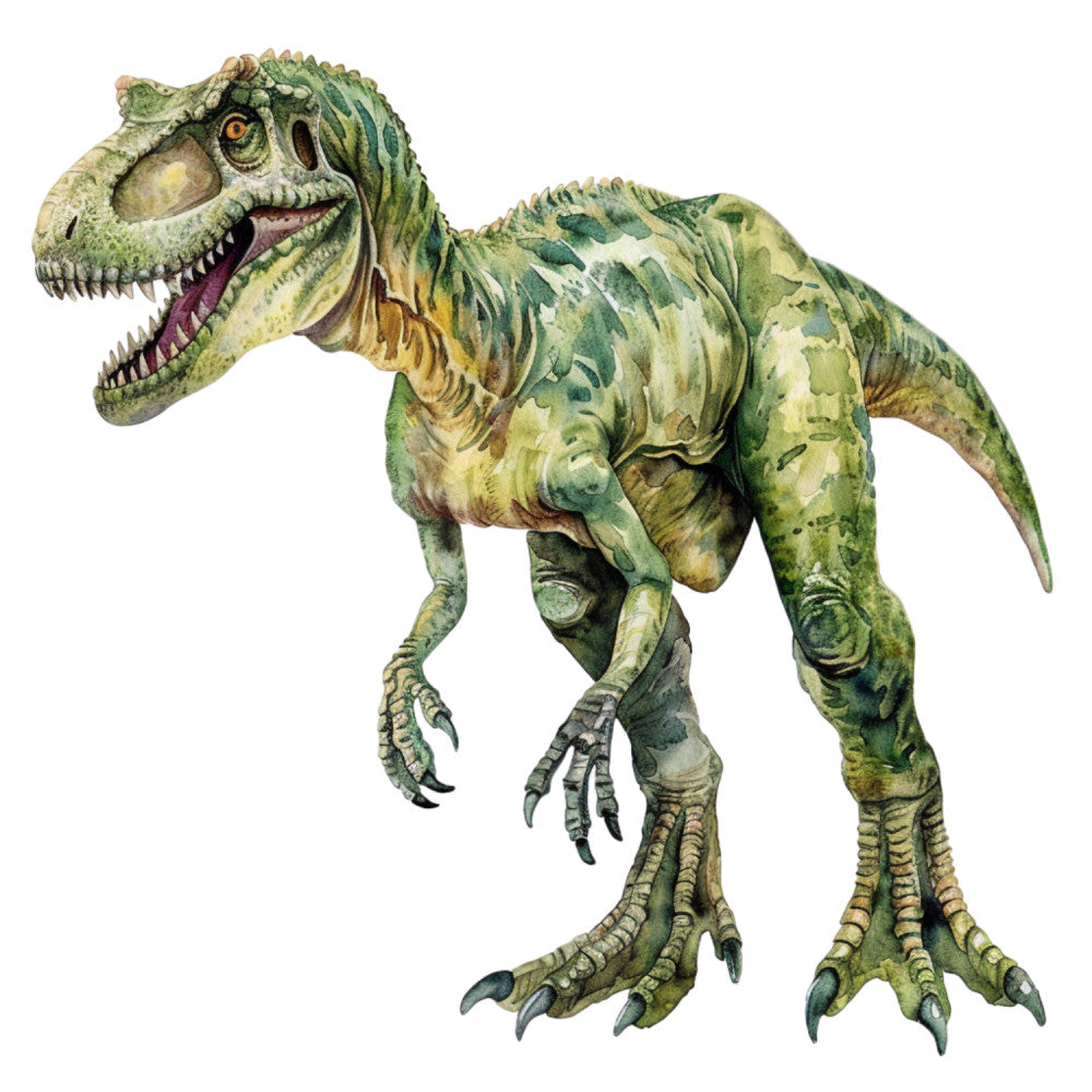 Watercolor Dinosaurs Fabric Panel 12