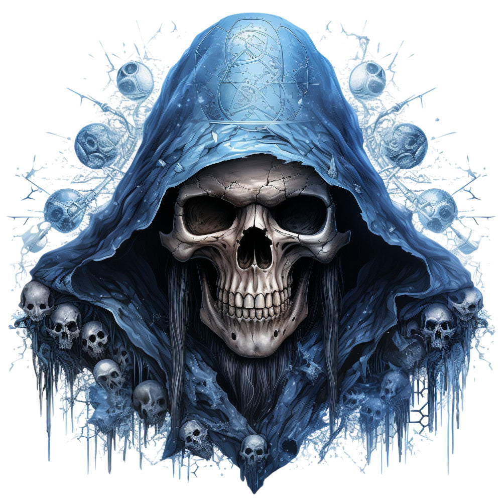 Horror Skulls Fabric Panel 8