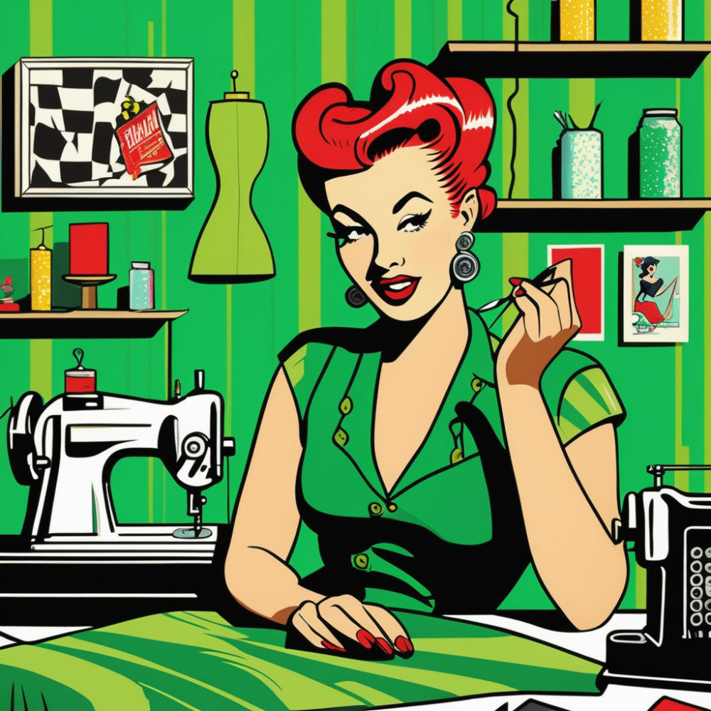 Pop Art Sewing Fabric Panel 88