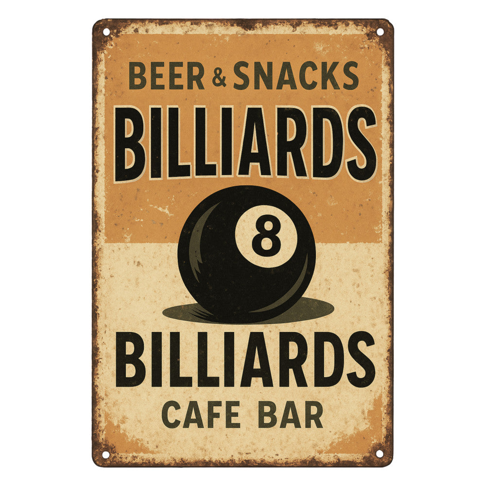 Billiards Signs Fabric Panel 2