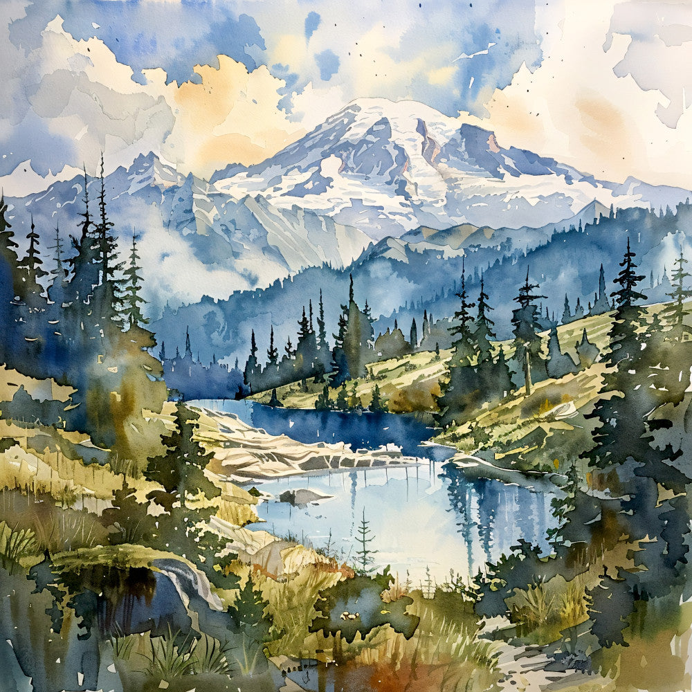 Washington Travel Art Fabric Panel 3