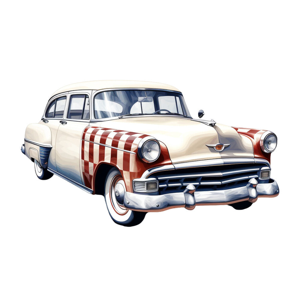 Vintage Cars Fabric Panel 21