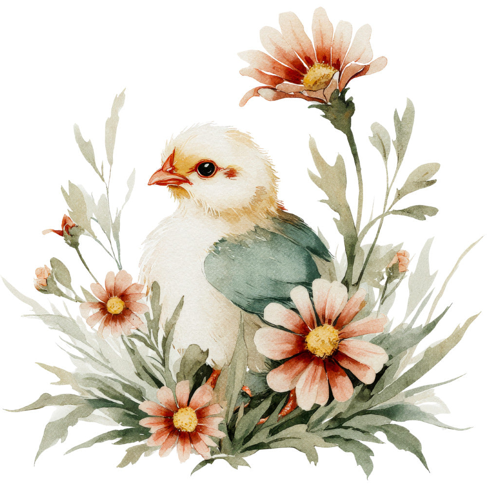 Farmhouse Chicken Decor Fabric Panel 52