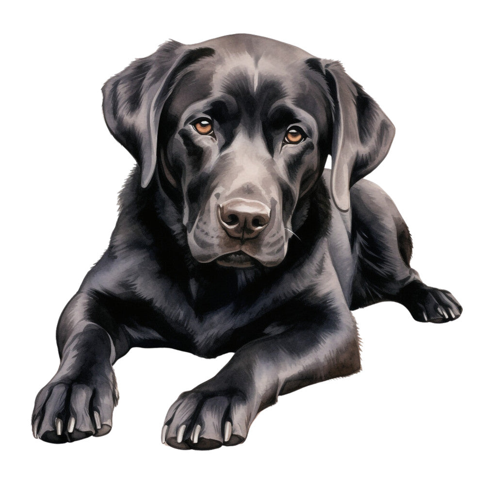 Watercolor Labrador Fabric Panel 25