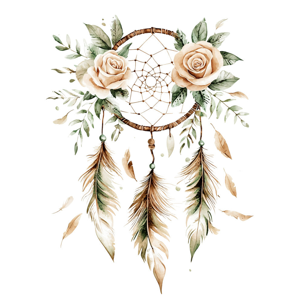 Floral Dreamcatcher Fabric Panel 11