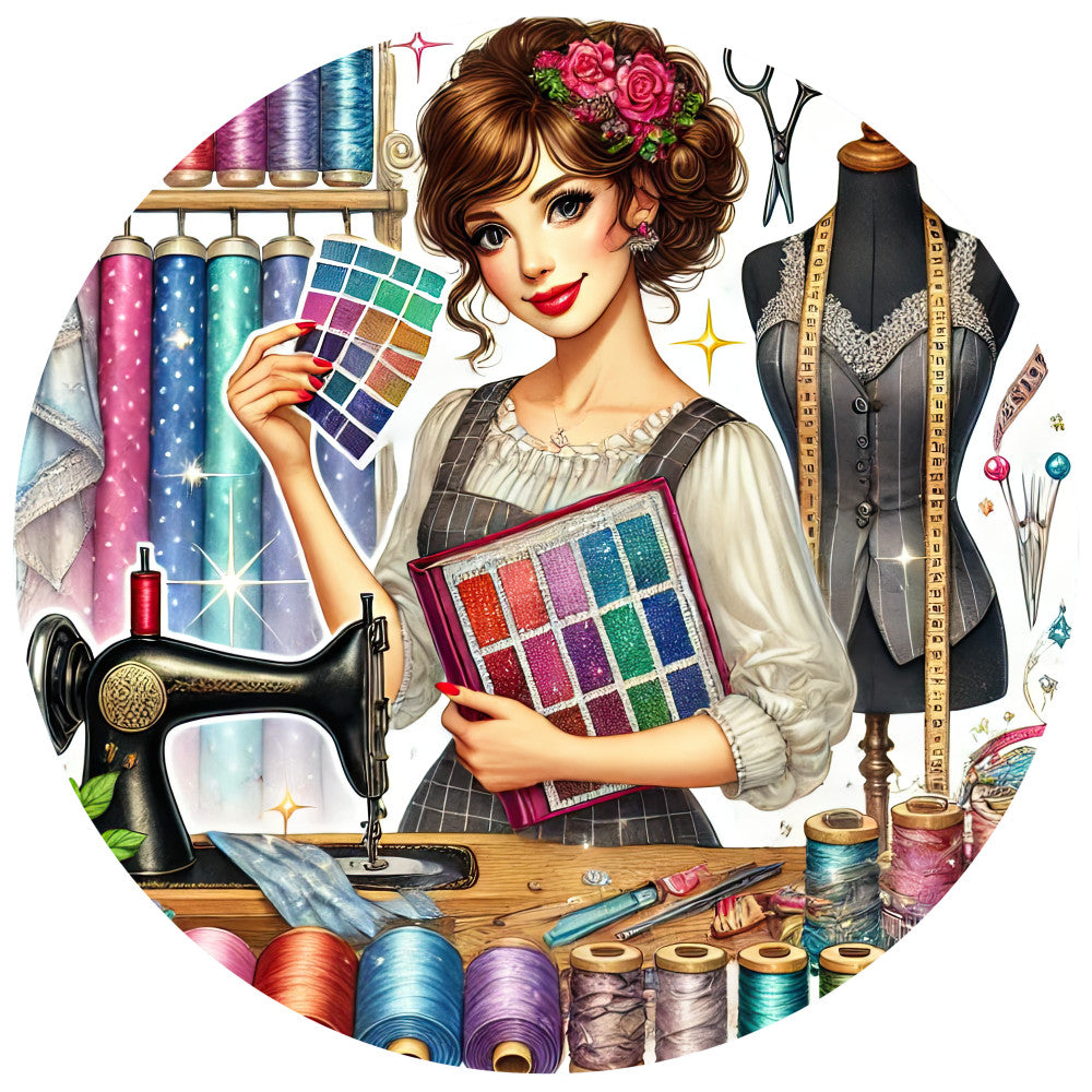 Sewing Scenes Fabric Panel 6