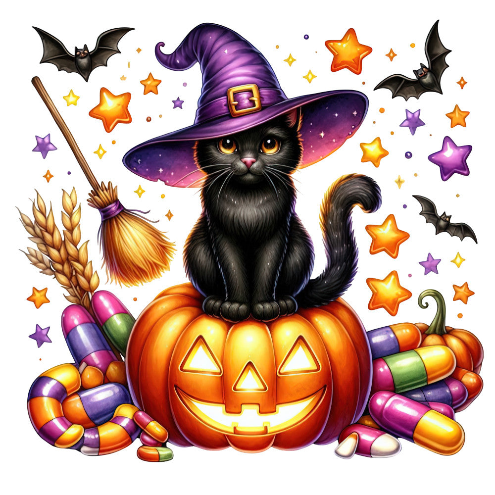 Halloween Wonder Animals Fabric Panel 154