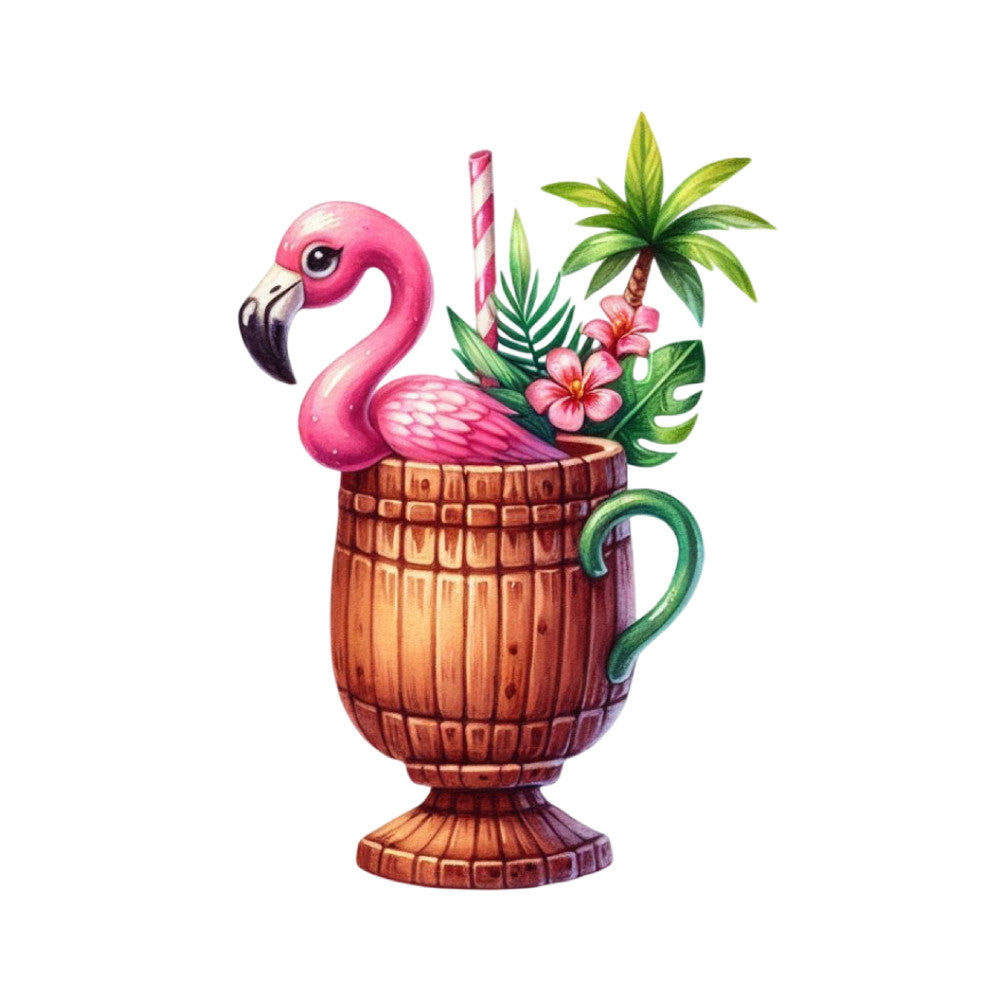 Tiki Cups Fabric Panel 38