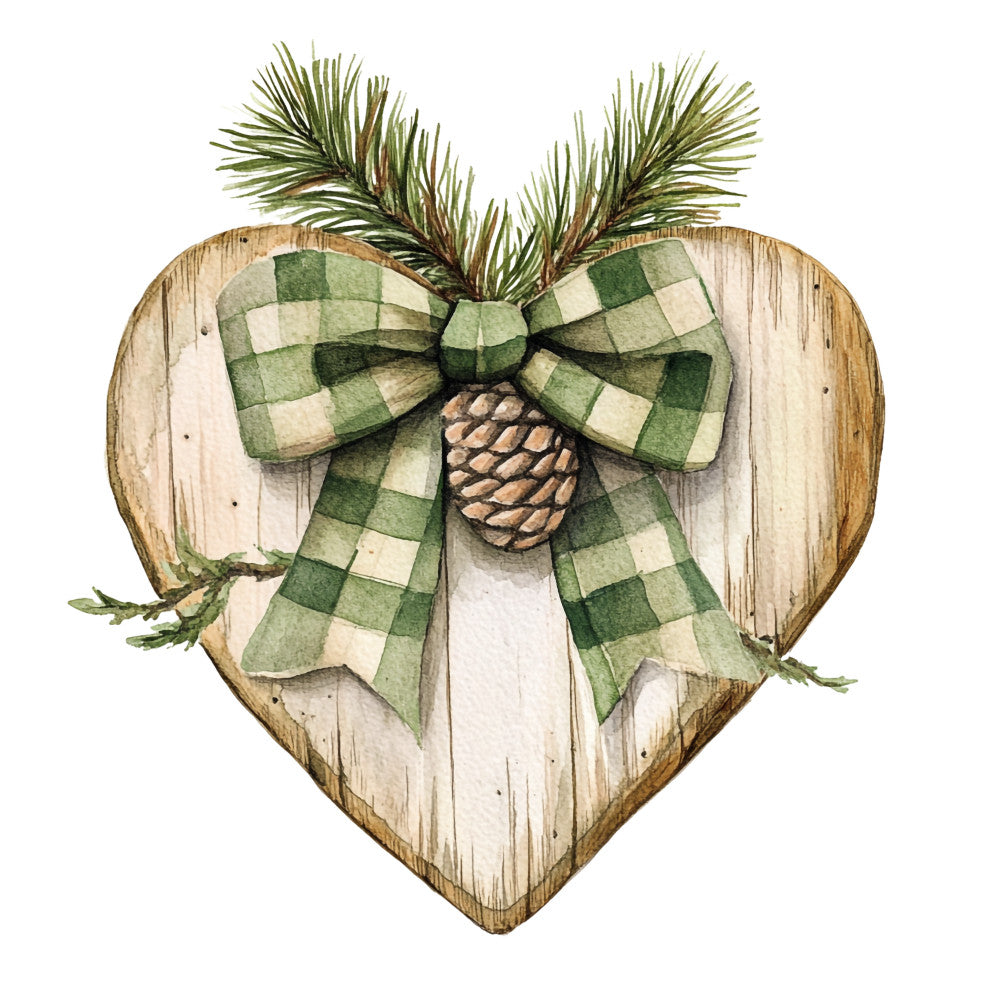 Green Christmas Fabric Panel 27