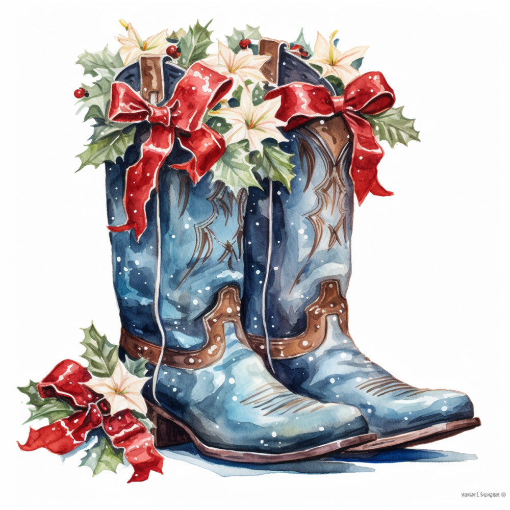 A Country Christmas Fabric Panel 96